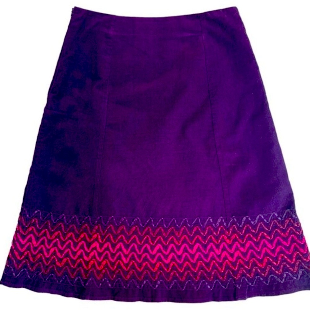 BODEN cordoury A-line skirt